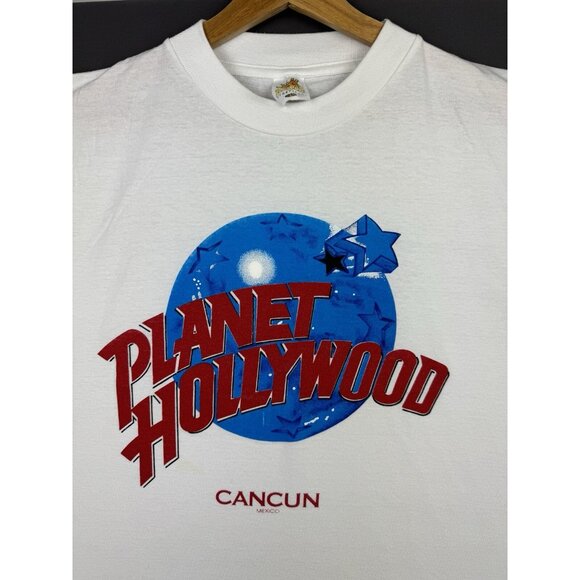 Vintage 90s Planey Hollywood Cancun Mexico Promo Restaurant Food Snack Large - Picture 3 of 11